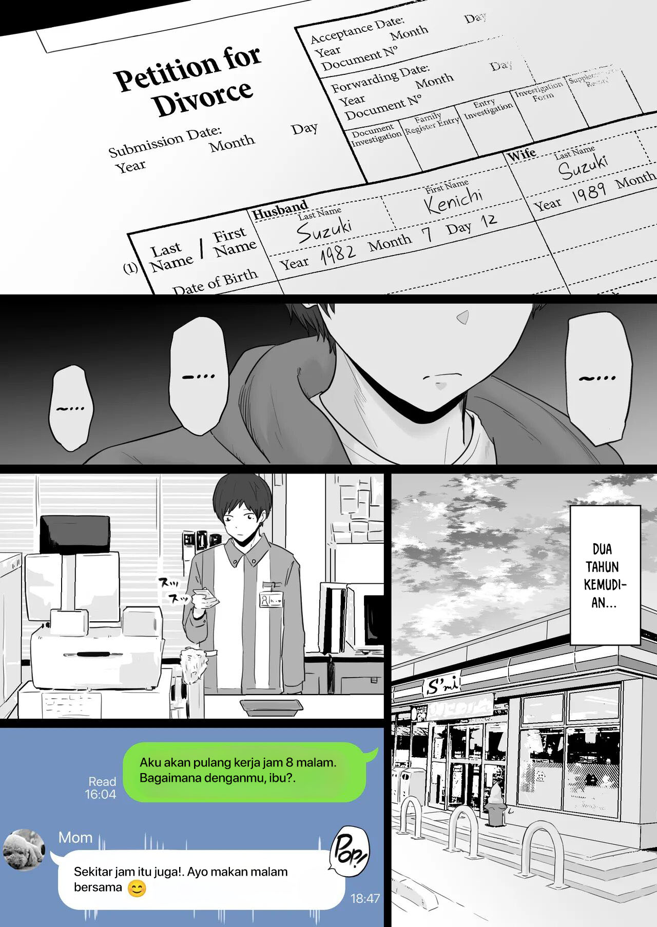Houkai Kazoku -Hahaoya ga Yakuza to no Sex ni Hamatta Hanashi- Chapter 1