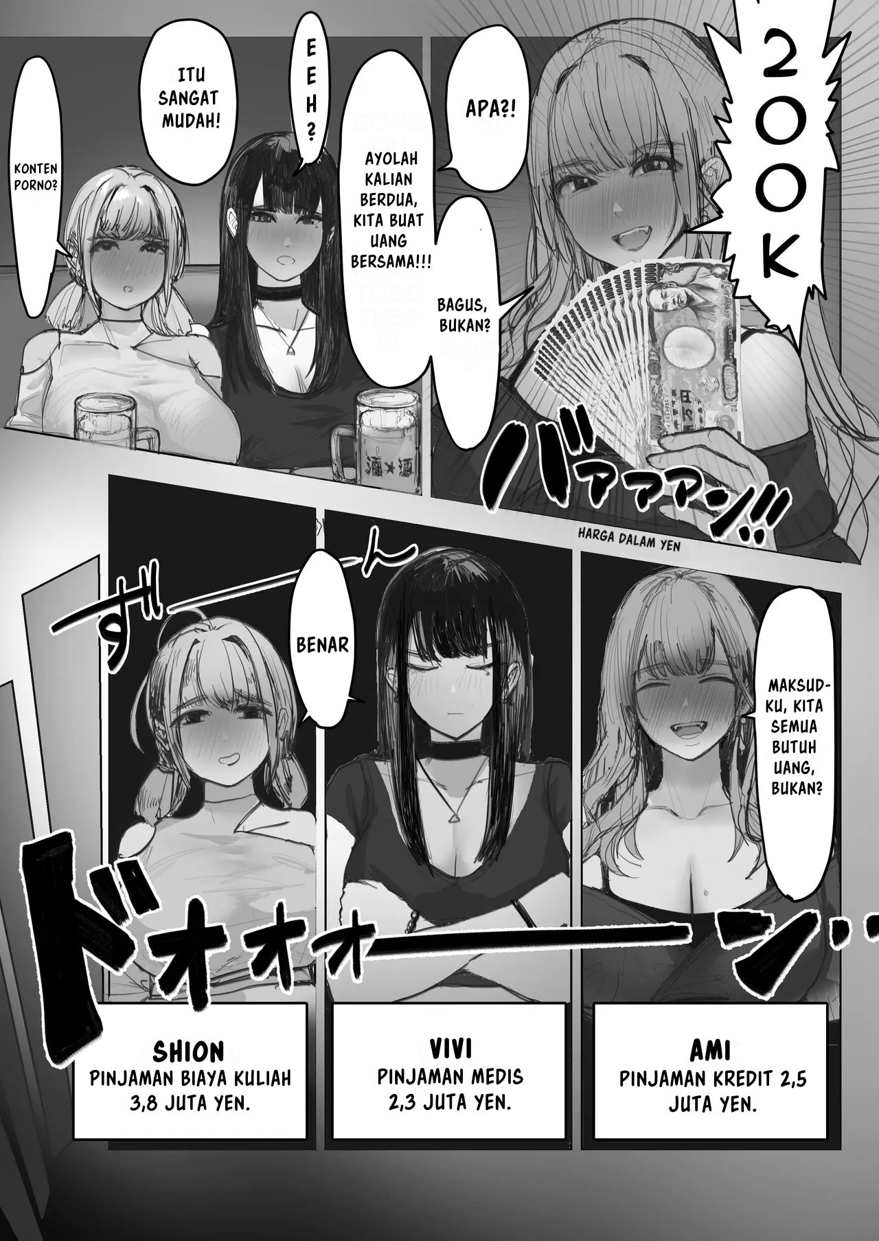 Shakkin Gal 3-nin ga Doujin AV Satsuei shita Kekka Chapter 1