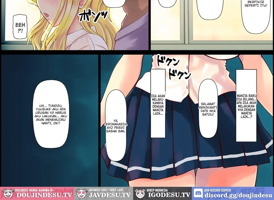 Blond Joshi Ryuugakusei Tanetsuke Press Namahame Taiken Chapter 1