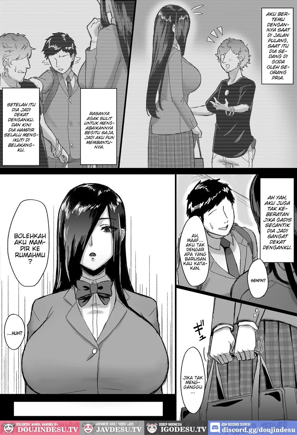 Choushin Cool-kei Kouhai ni Seiteki ni Semarareru Hanashi Chapter 1