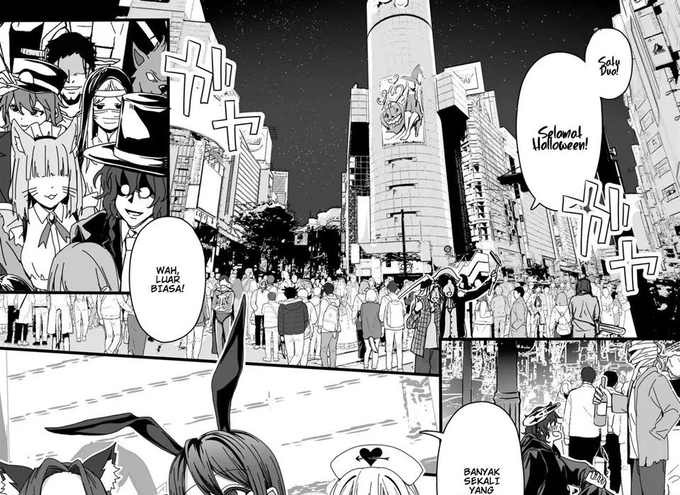 Halloween de Ukareta Gal-tachi ni Saimin Seisai o!! Chapter 1