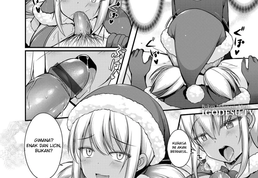 Inaka kara Oshikakete Kita Santa Cos Shita Kuro Gal JK na Imouto to Papakatsu Shite Shimatta Hanashi Chapter 1