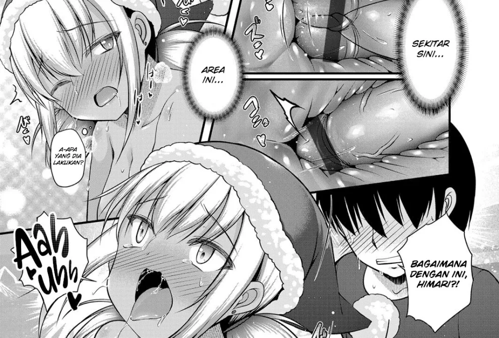 Inaka kara Oshikakete Kita Santa Cos Shita Kuro Gal JK na Imouto to Papakatsu Shite Shimatta Hanashi Chapter 1