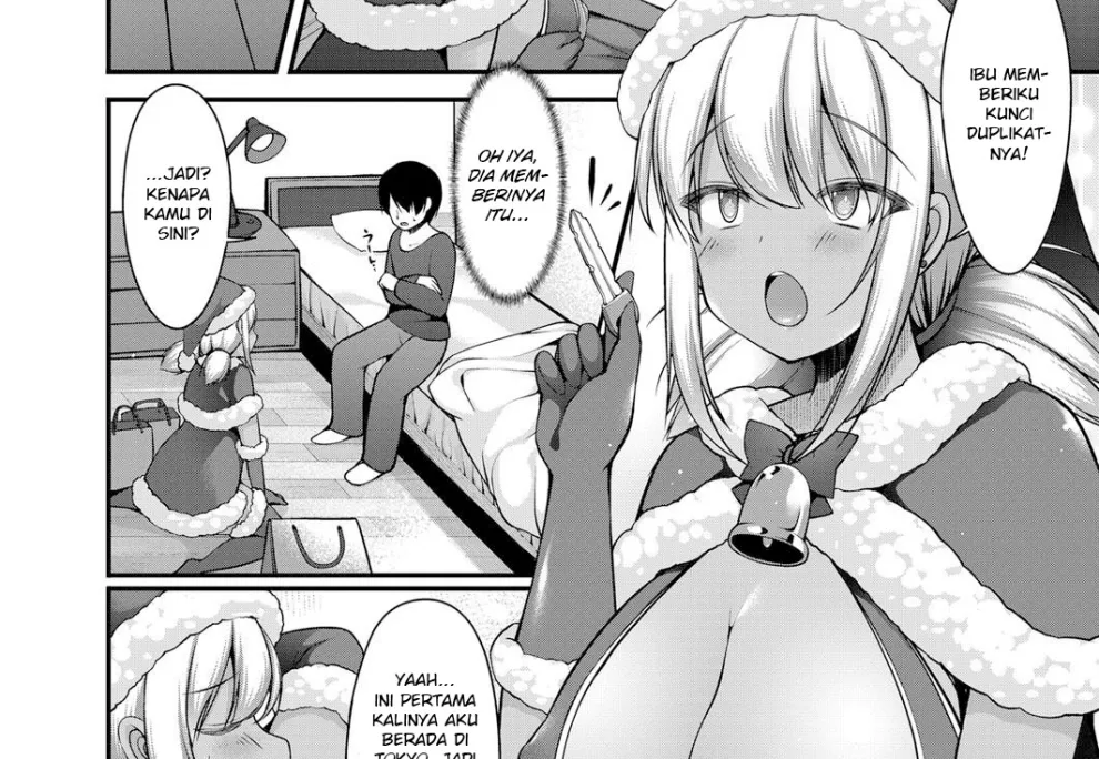 Inaka kara Oshikakete Kita Santa Cos Shita Kuro Gal JK na Imouto to Papakatsu Shite Shimatta Hanashi Chapter 1