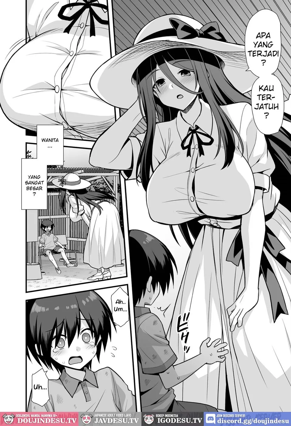 Kaidan Toshi Densetsu Inaka de Ooki na Oneesan Ie ni Sasowaretara Maiban Rankou Ecchi shiteiru Ie Datta Chapter 1