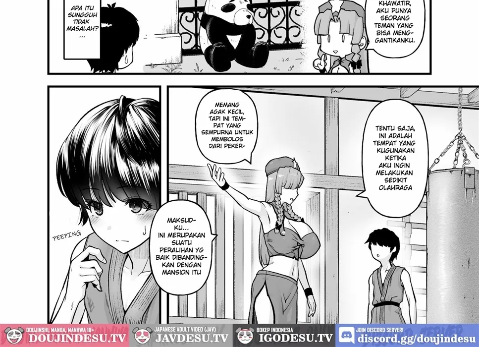 Monban no Onee-san no Asedaku Milk Oppai Chapter 1