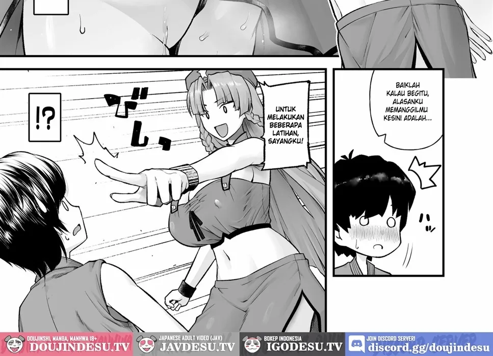 Monban no Onee-san no Asedaku Milk Oppai Chapter 1