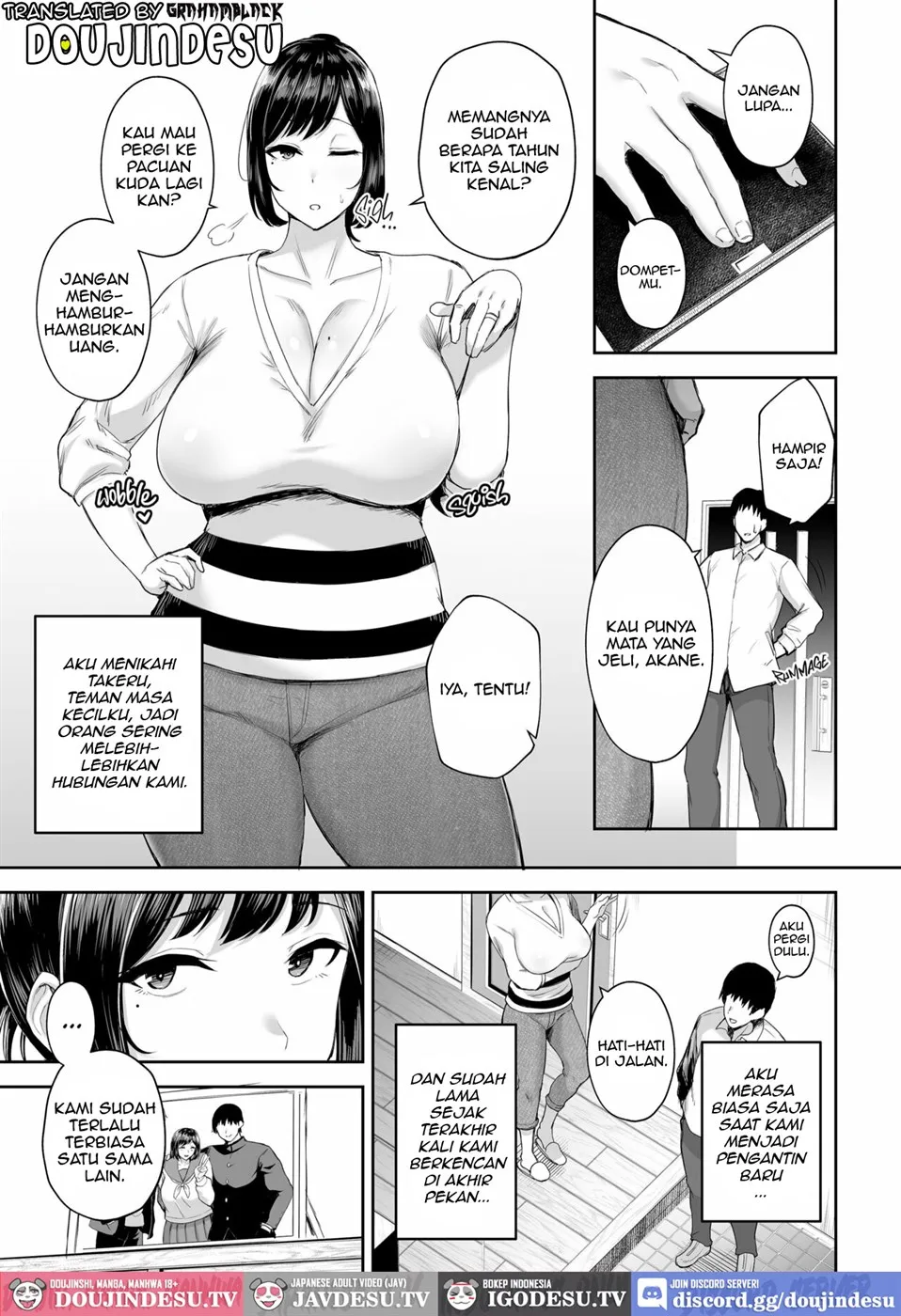 Netorareta Bakunyuu Osananajimi Tsuma Akane -Mukashikkara Shinyuu (SeFri) To Yarimakuri Deshita W- Chapter 1