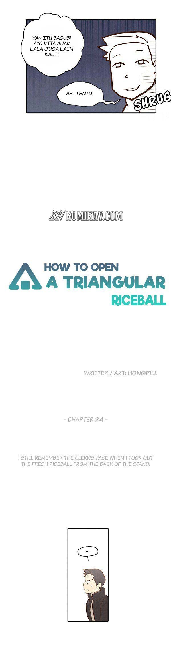 How to Open a Triangular Riceball