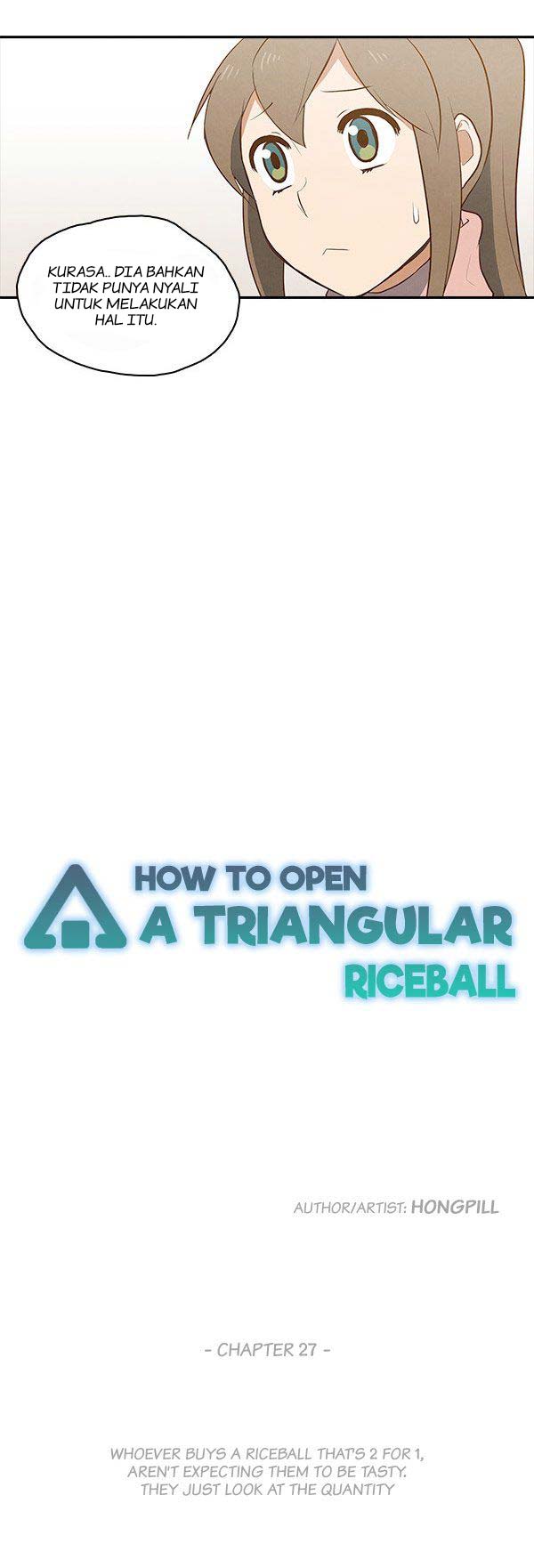 How to Open a Triangular Riceball
