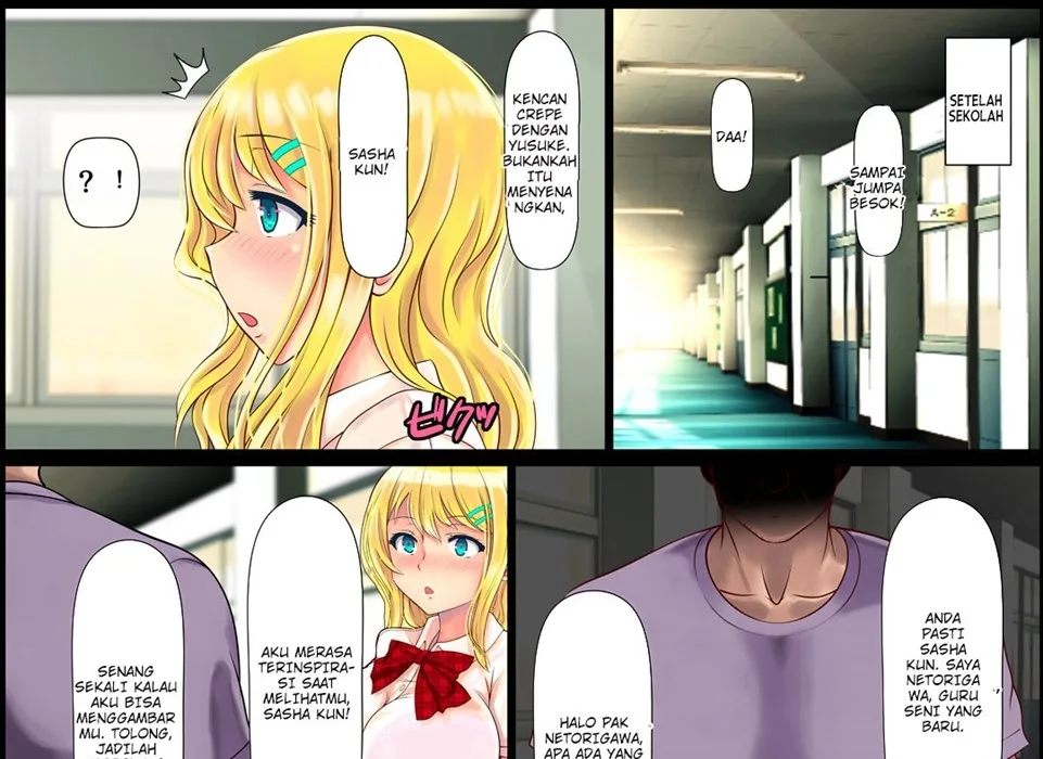 Blond Joshi Ryuugakusei Tanetsuke Press Namahame Taiken Chapter 1