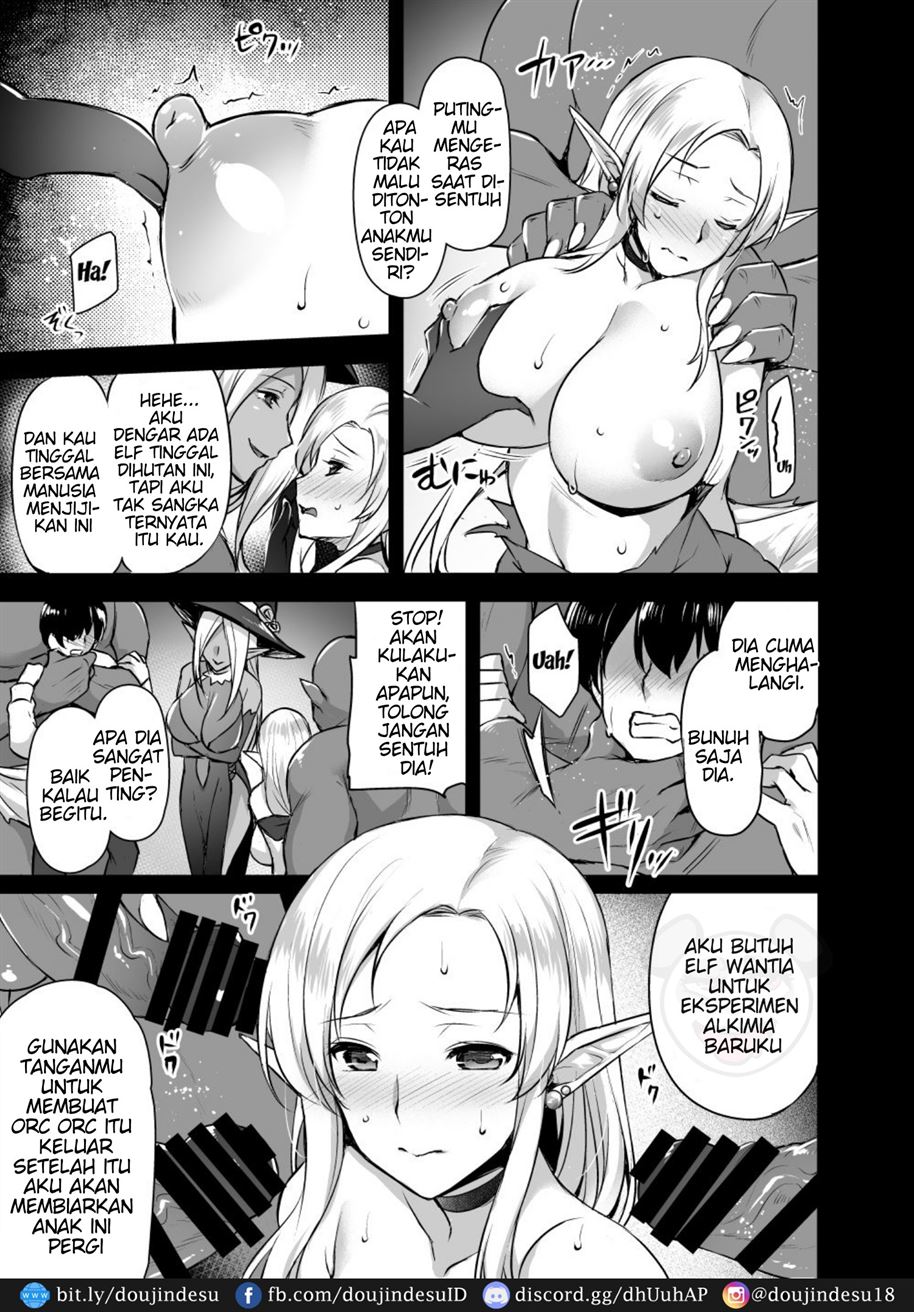 Elf no Okaa-san ~Giri no Musuko no Me no Mae de Orc ni Okasarete~ Chapter 1