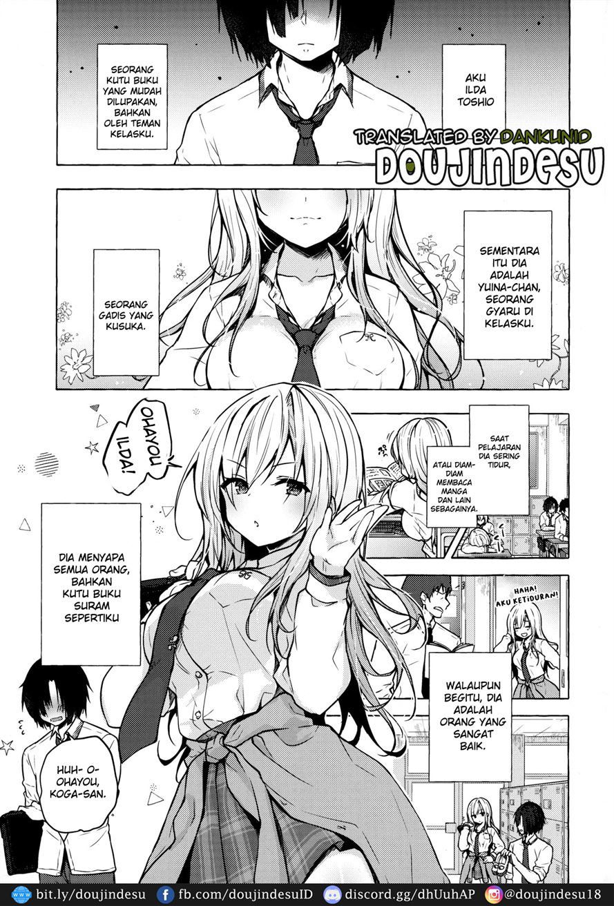 Gyaru Yuina-chan to Ecchi -Kataomoi no Kanojo ga Boku ni Sekimen!?- Chapter 1