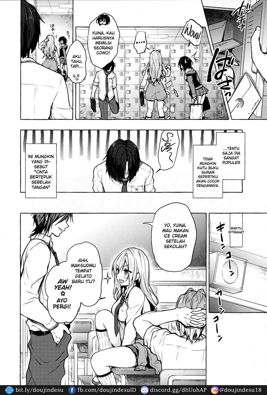 Gyaru Yuina-chan to Ecchi -Kataomoi no Kanojo ga Boku ni Sekimen!?- Chapter 1