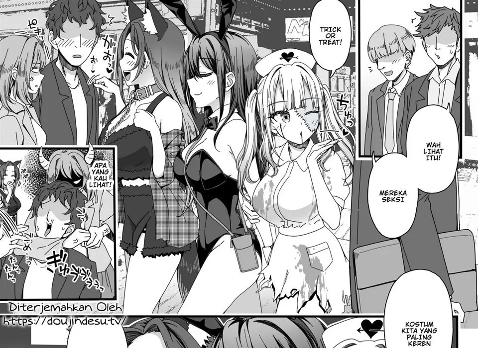 Halloween de Ukareta Gal-tachi ni Saimin Seisai o!! Chapter 1