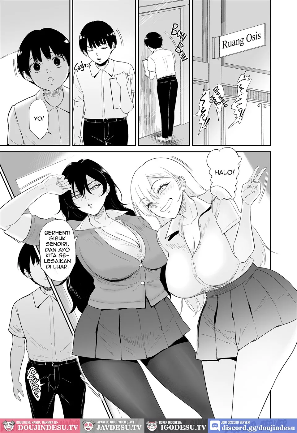 In to You no Mitsutsubo Kousha no Monokage de Boku wa Futari no Gyaru ni Yuuwaku Sareru Chapter 1