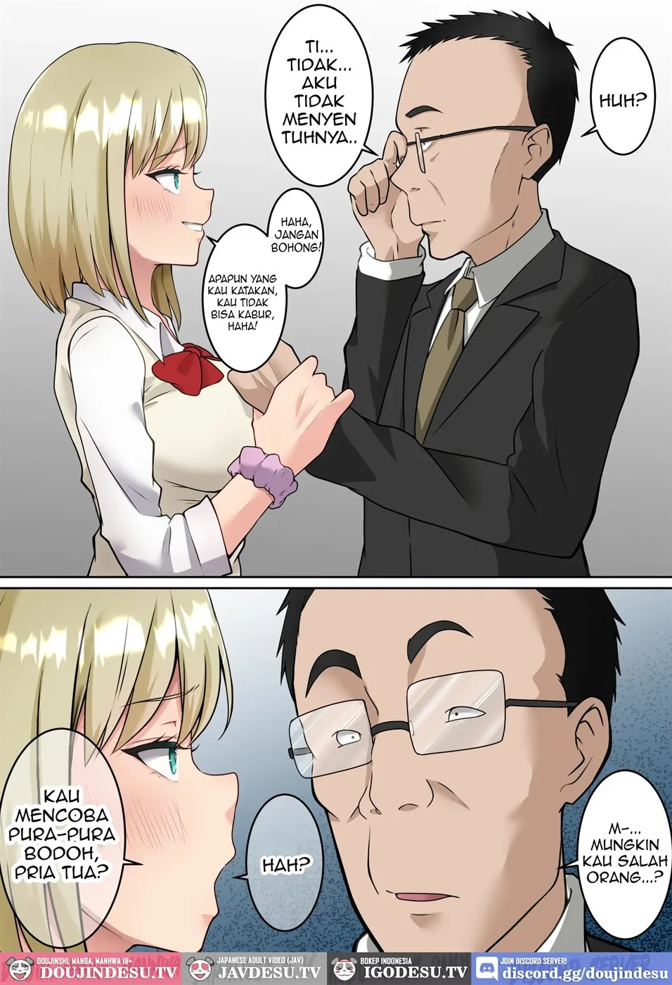 Isekai Kaeri no Chuunen Oyaji ga Gal JK-tachi ni Chikan Enzai o Fukkakerareta node Saimin Mahou de Shikaeshi suru Hanashi Zenpen Chapter 1