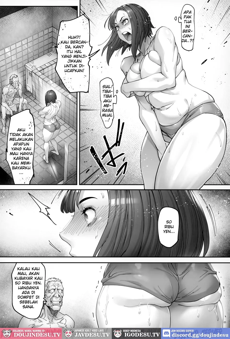 Kaigo Beit de Iroboke Jijii no Gouin na Yokkyuu to Okane no Mae ni Chitai o Sarasu JK Chapter 1