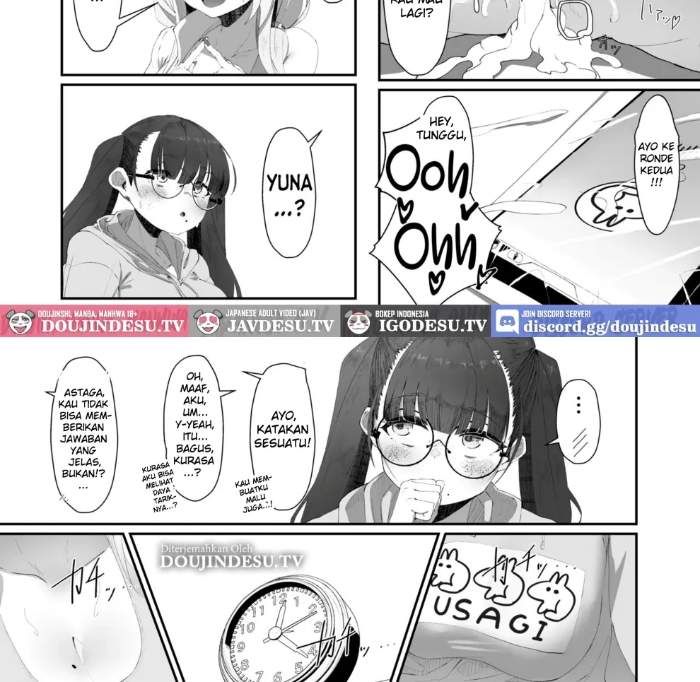 Koko de no Ohanashi wa Subete Mousou desu!! Jimi Kyonyuu Megane-chan to Mekakure Kyonyuu Gal-chan Futari no Yoru no Mousou Waidan Chapter 1