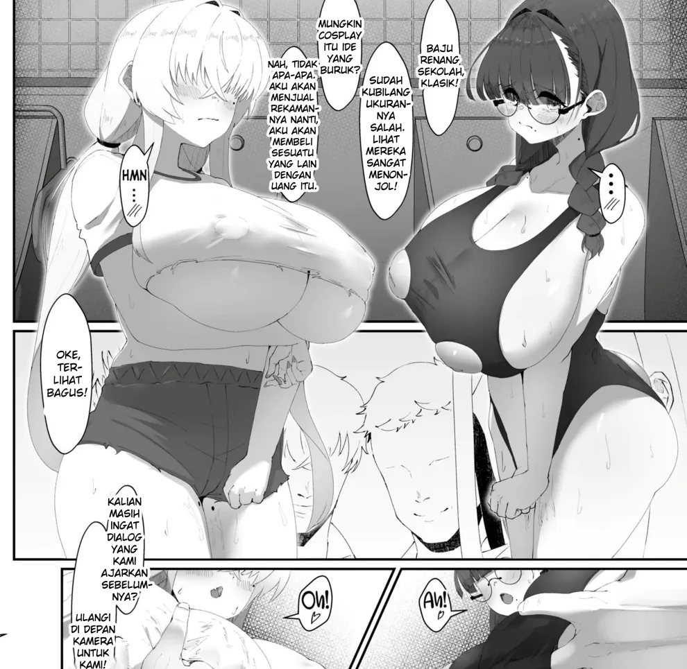 Koko de no Ohanashi wa Subete Mousou desu!! Jimi Kyonyuu Megane-chan to Mekakure Kyonyuu Gal-chan Futari no Yoru no Mousou Waidan Chapter 1