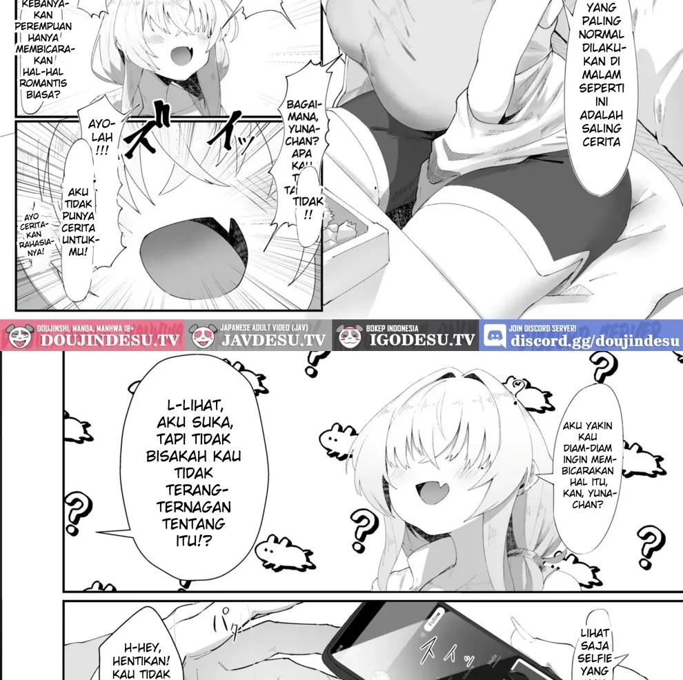 Koko de no Ohanashi wa Subete Mousou desu!! Jimi Kyonyuu Megane-chan to Mekakure Kyonyuu Gal-chan Futari no Yoru no Mousou Waidan Chapter 1