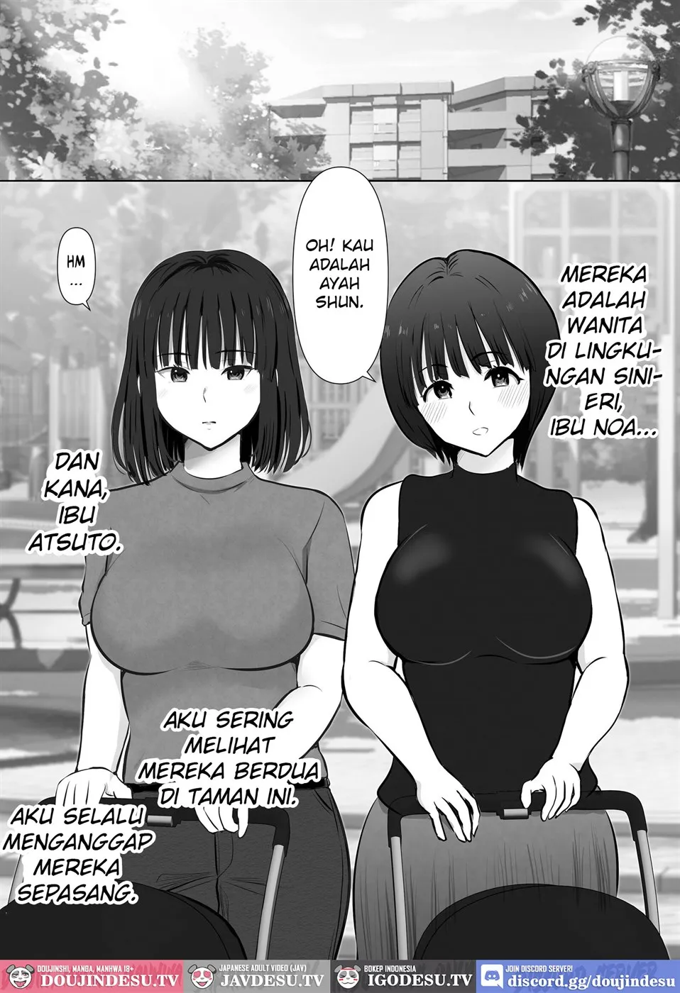 Kouen de Deatta Mama Tomo-tachi ~Yokkyuu Fuman do Sukebe Mama-tachi to Namahame 3P~ Chapter 1