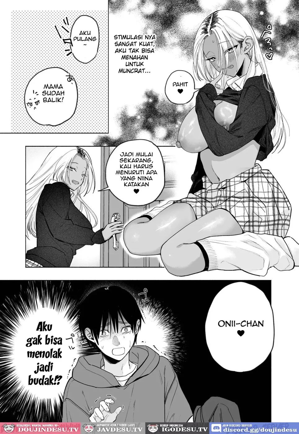 Kuro Gal Kyonyuu Gimai wa Boku o Yasashiku Sakusei Shitai Chapter 1