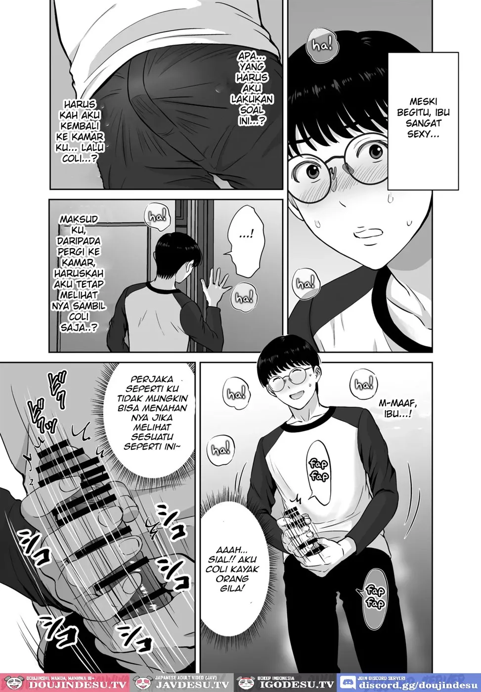 Kyonyuu Kaa-san ga Boku no Me mo Mae de Chapter 1