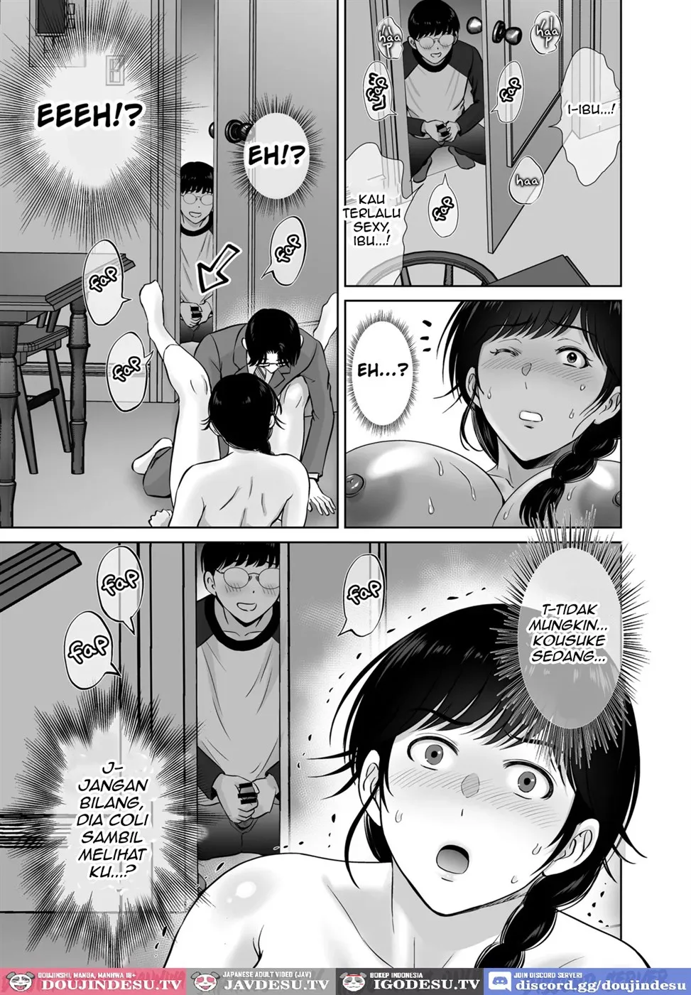 Kyonyuu Kaa-san ga Boku no Me mo Mae de Chapter 1