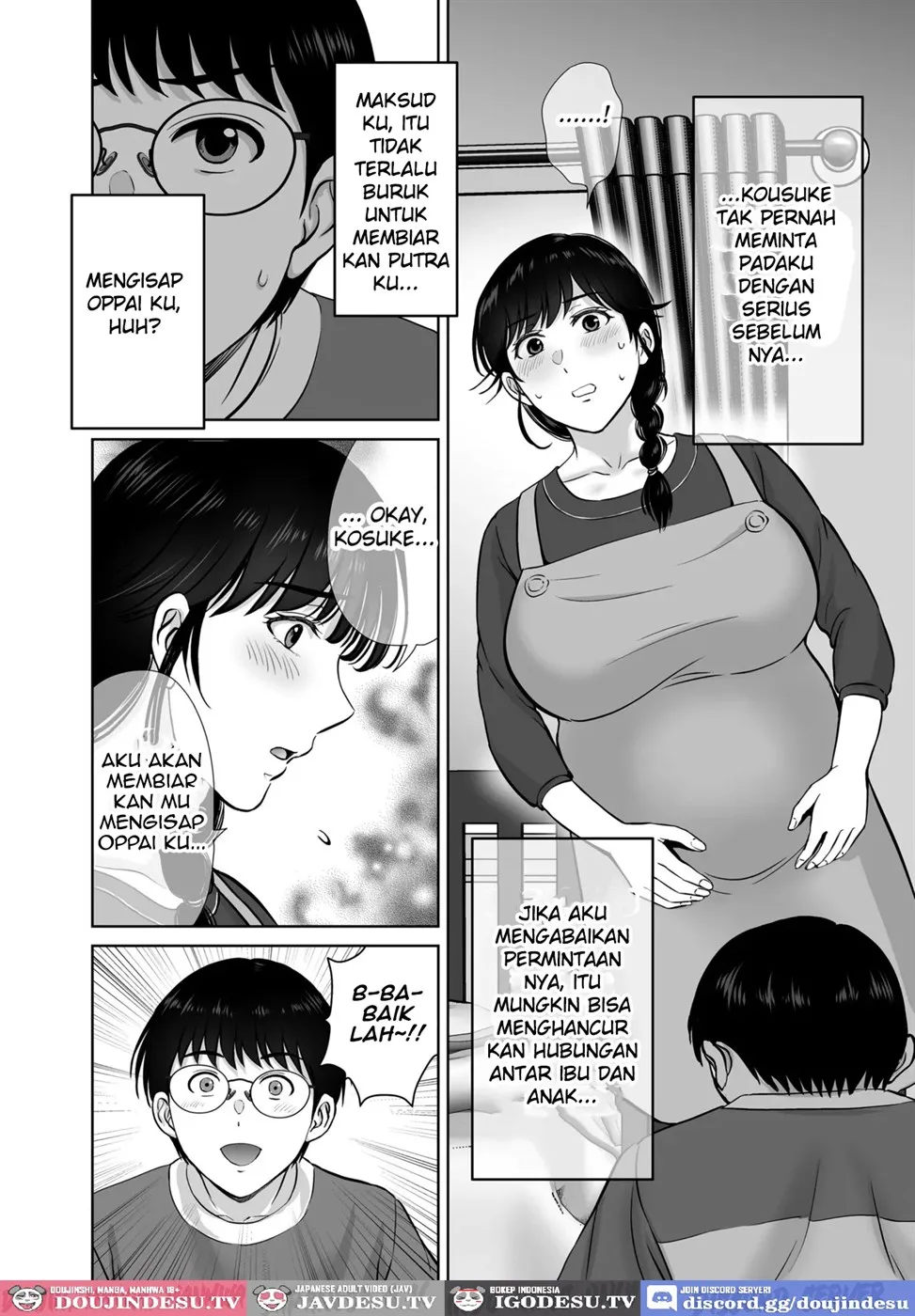 Kyonyuu Kaa-san ga Boku no Me mo Mae de Chapter 2
