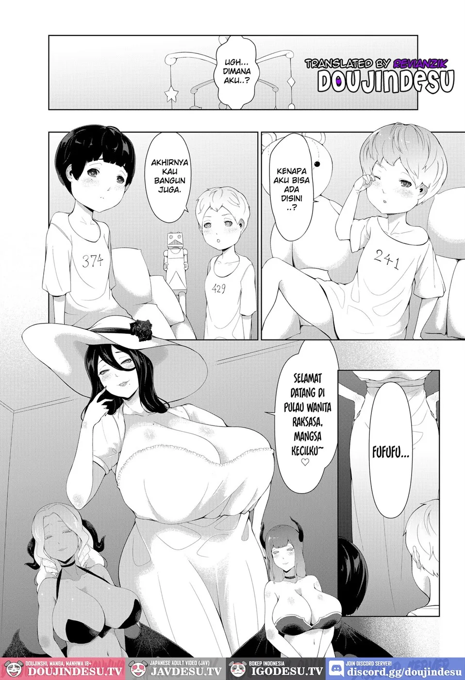 Kyoonna no Shima Shota no Kyousei Shibo sei ~Hasshaku-sama to Akaoni-hen~ Chapter 1