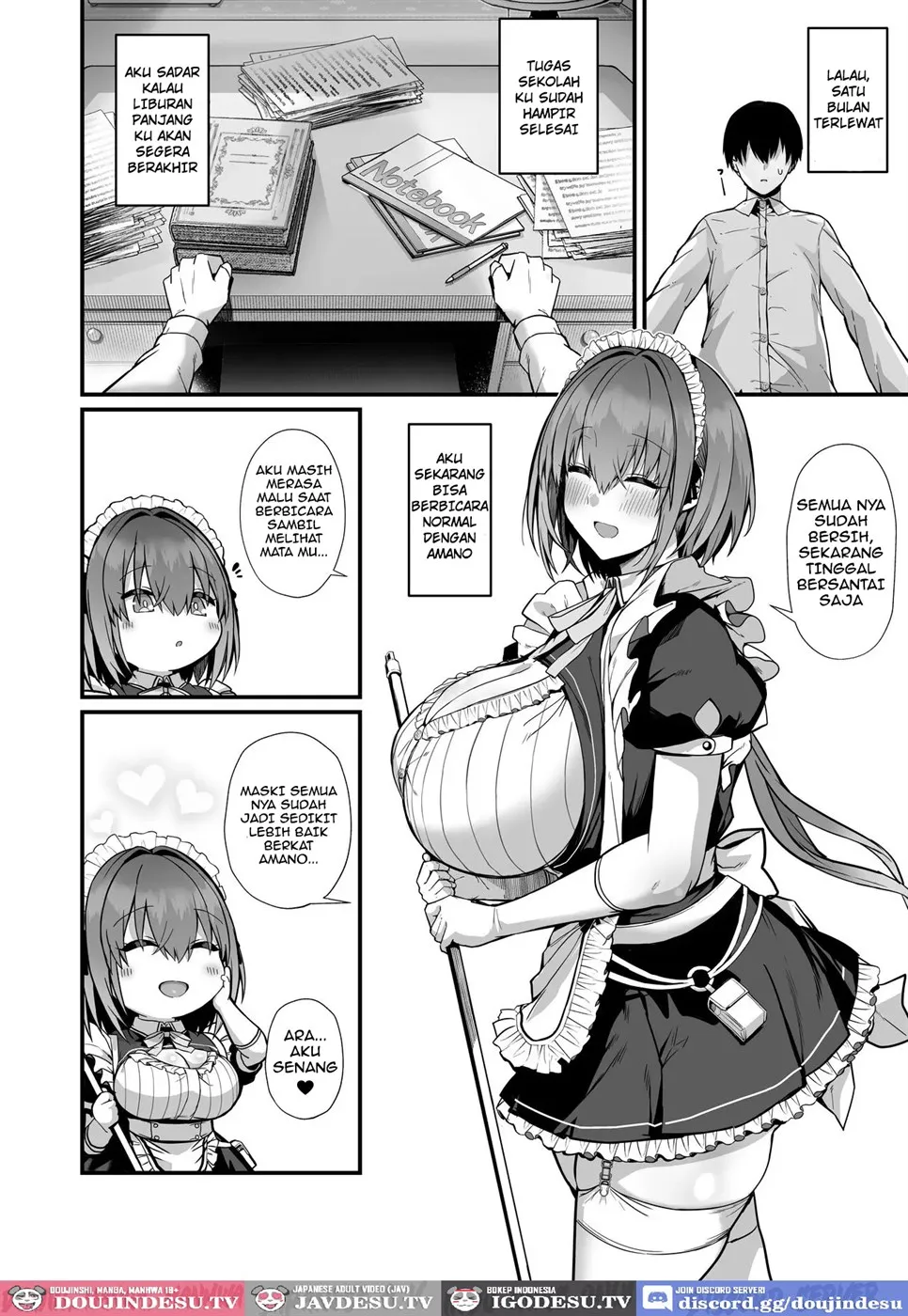 Love Maid -Yasashikute Amaama na Kyonyuu Ero Maid San to SEX Shimakuru Ohanashi- Chapter 1