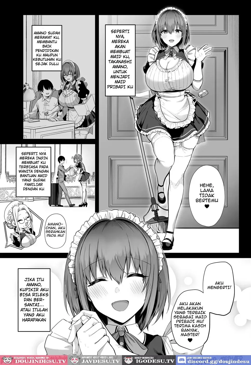 Love Maid -Yasashikute Amaama na Kyonyuu Ero Maid San to SEX Shimakuru Ohanashi- Chapter 1