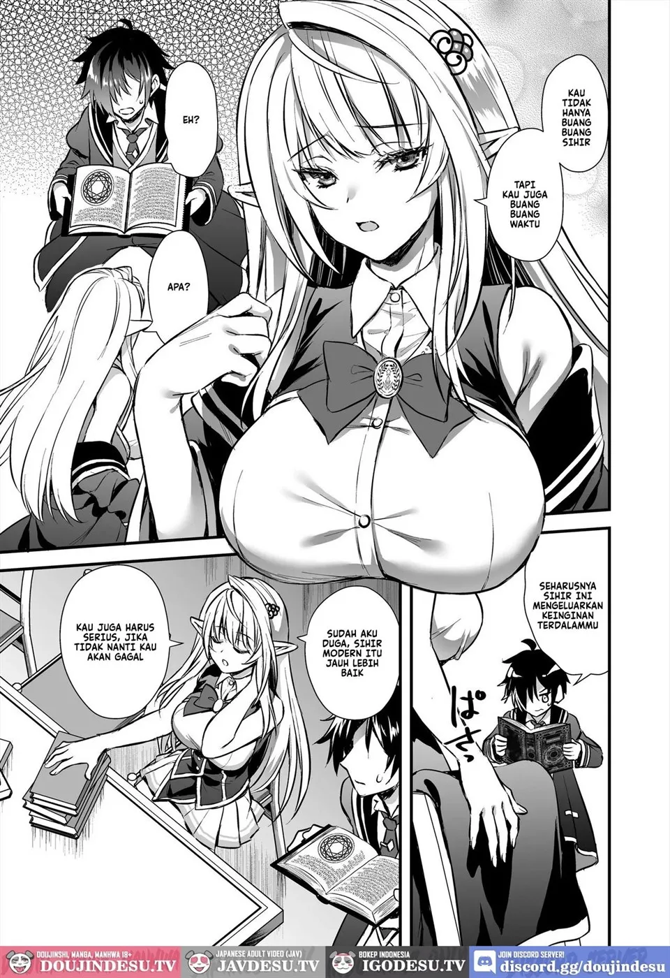 Mahou Gakuin no Ochikobore. Tensai Elf Shou Chapter 1
