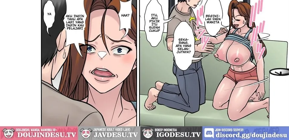 Moto Yan Mama ga Mizukara no Karada de Musuko Futari ni Hodokosu Seikyouiku! Chapter 1