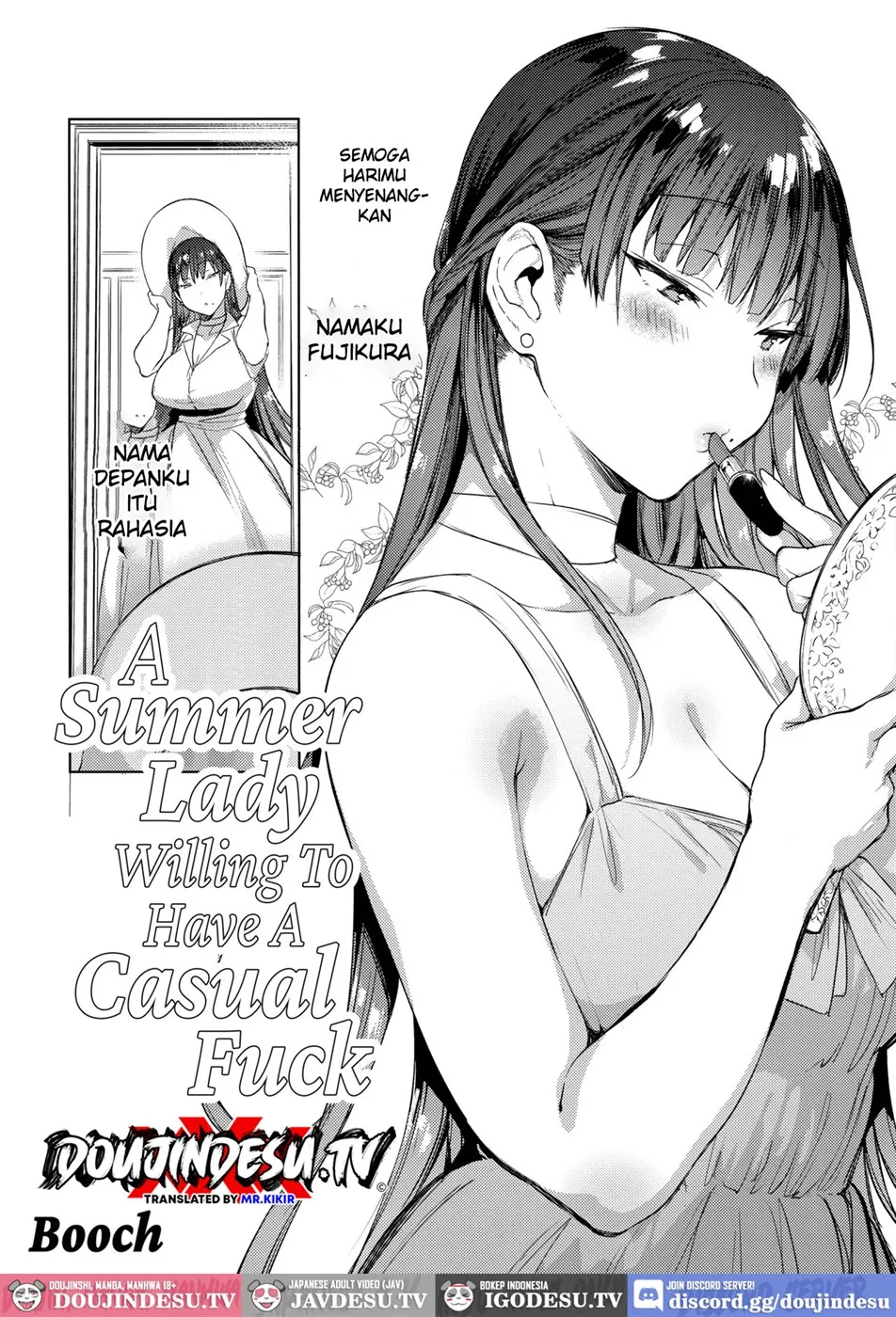 Natsu no Ojou-san ga Yukizuri Omanko Shitekureru Chapter 1