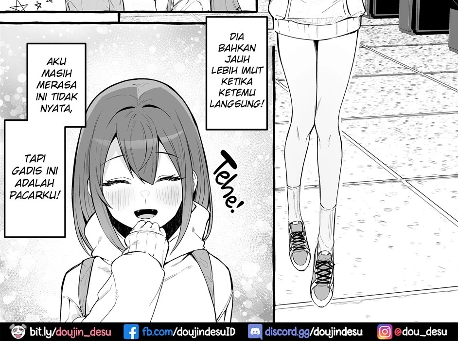 Net de Deatta Kyonyu Kanojo to Attara Shiboritoraremakutta Hanashi. Chapter 1