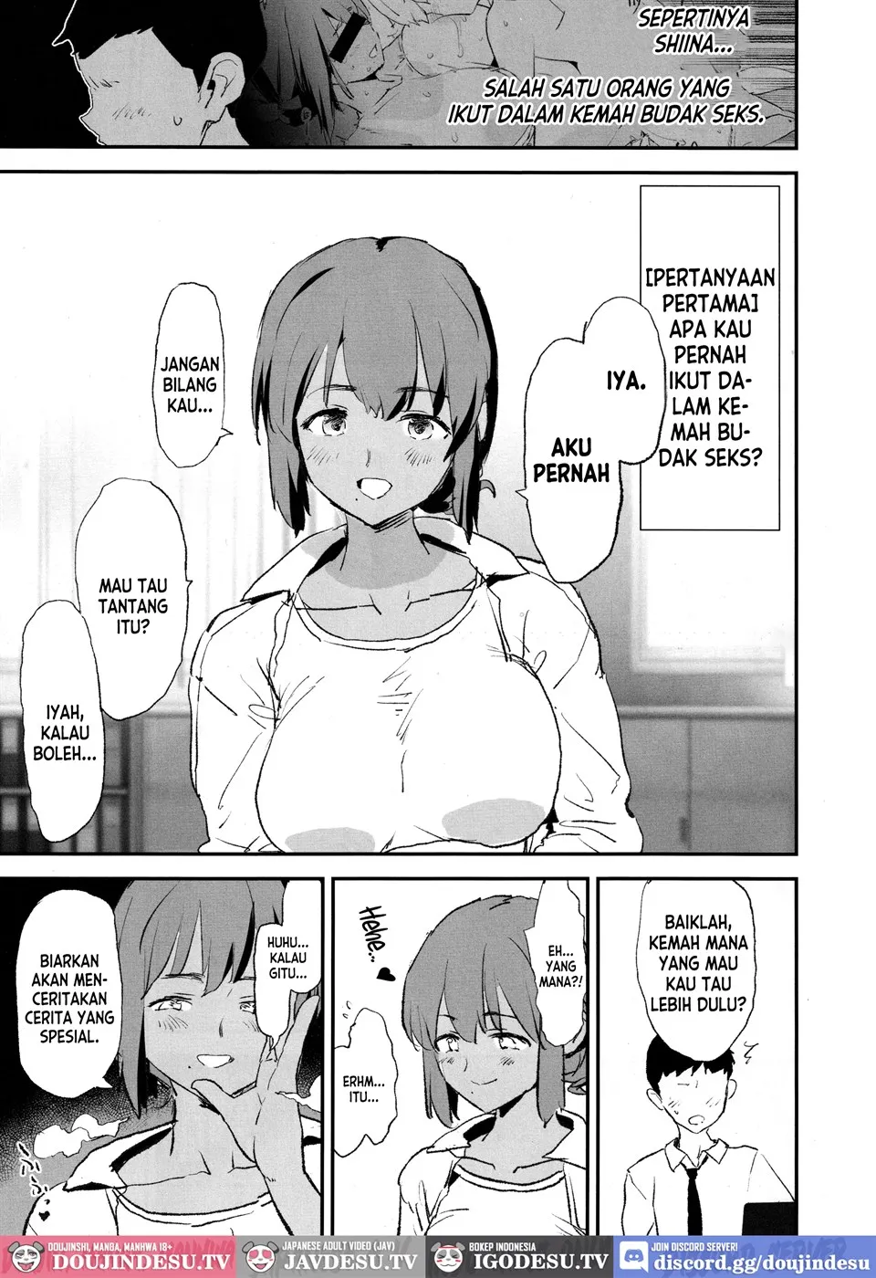 Onaho Gasshuku Saimin Dosukebe Interview Shiina Senpai Chapter 1