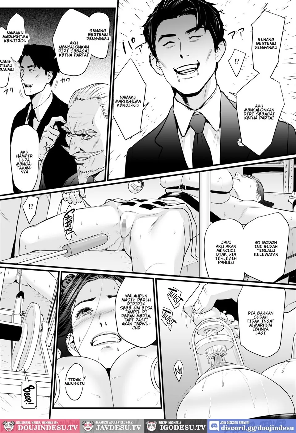 Sesshuken Kokkai Giin no Tsuma o Wakuchin Sesshu to Itsuwatte Biyakuzuke ni suru Hanashi Chapter 3