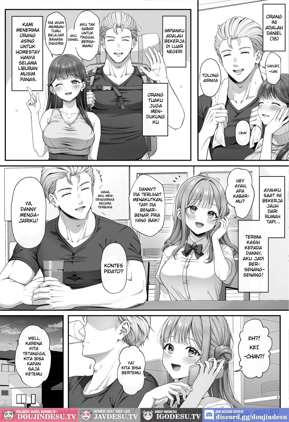 Summer Time Homestay ni Kita Dekachin Ryuugakusei ni Kaihatsu sareta Shojo Chapter 1