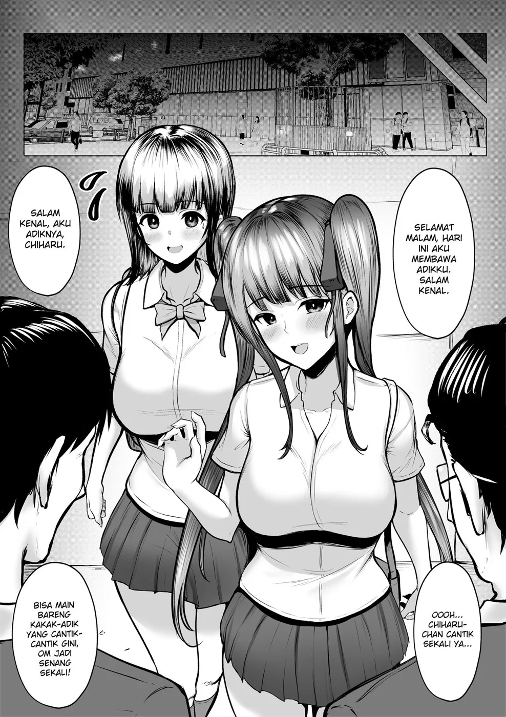 Watashitachi Meimon Onna Gakuen-sei wa Shimai de Papakatsu Shitemasu Chapter 1