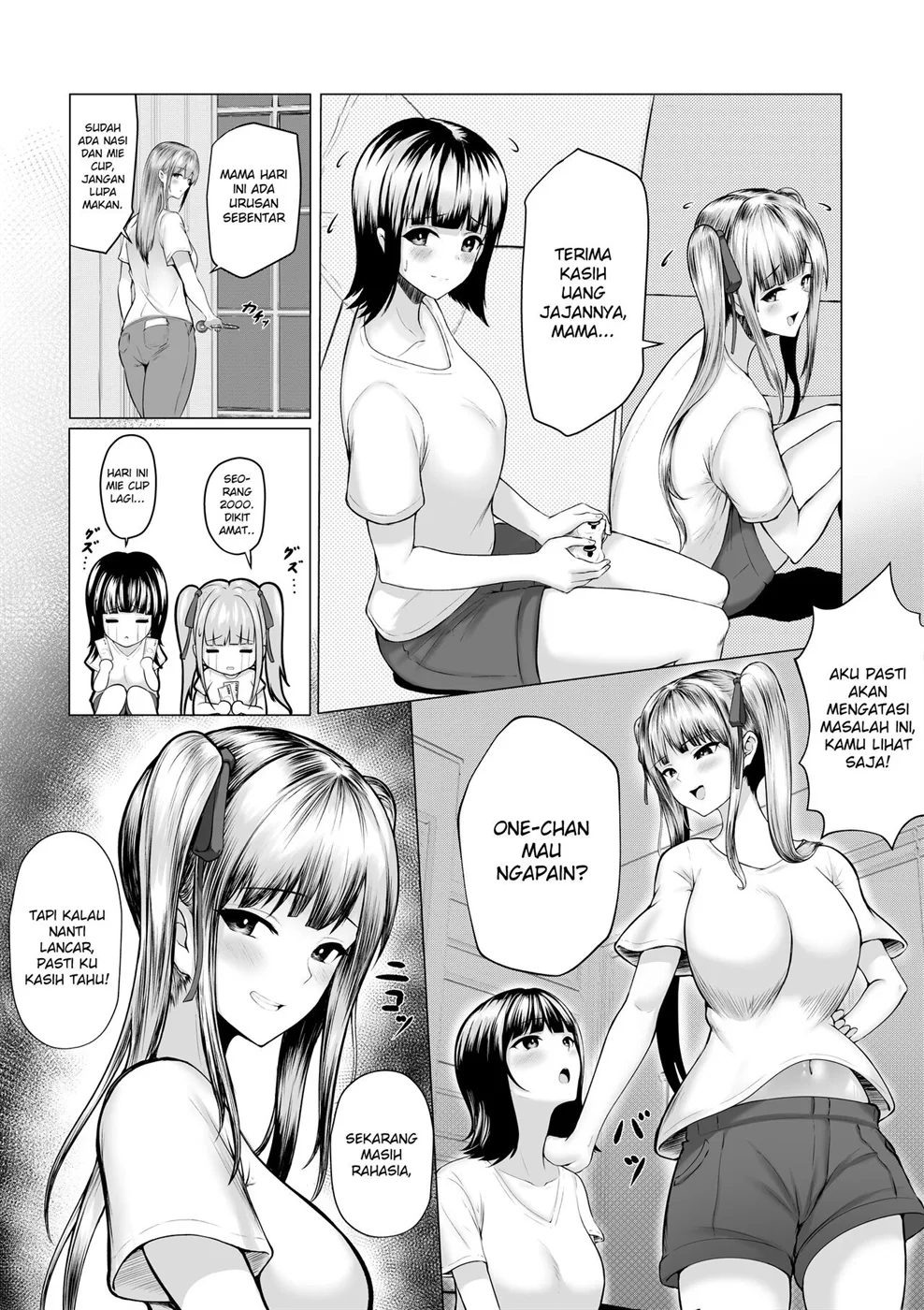 Watashitachi Meimon Onna Gakuen-sei wa Shimai de Papakatsu Shitemasu Chapter 1