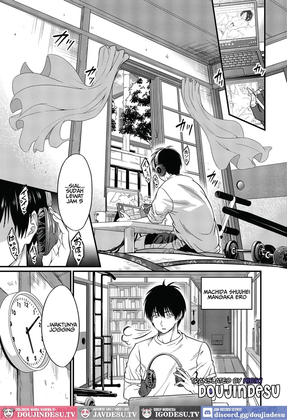 Yojouhan Ikken Apart de Komochi Dosukebe Rinjin to Asedaku Noukou na Otsukiai Chapter 1