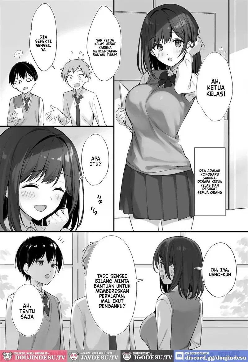 Kurasu no Seiso na Iinchou to Yari Tomo ni Natta Hanashi Chapter 1