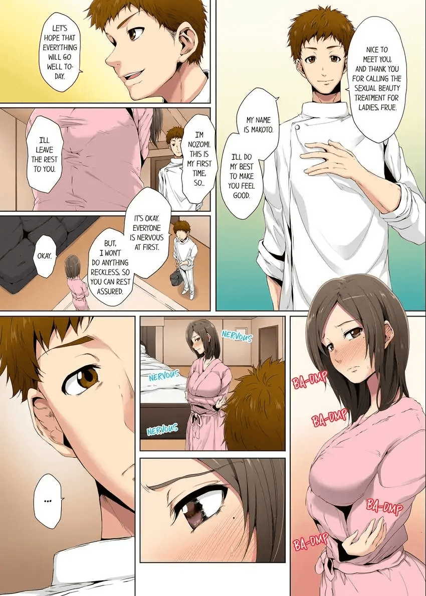 Resu Tsuma ga Seikan Esthe de "Mata… Iku…" Uneru Yubi de Oku made Hogusare 1-35