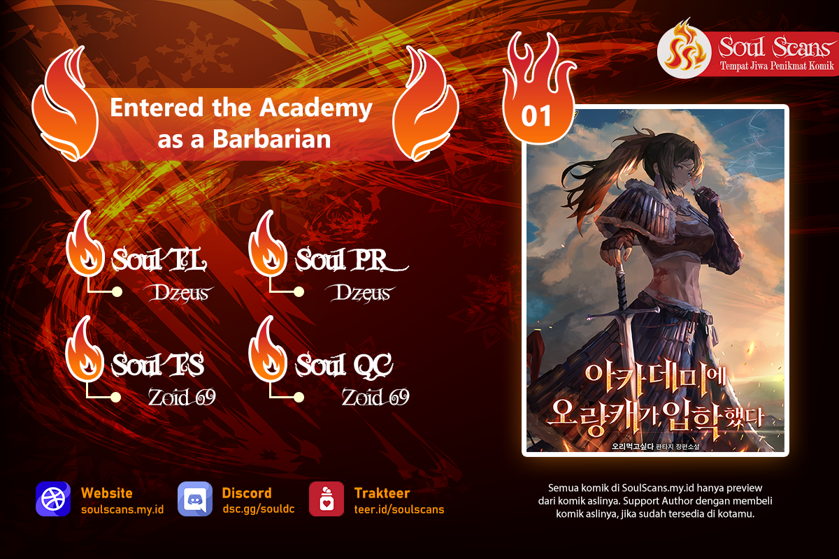 Entered the Academy as a Barbarian