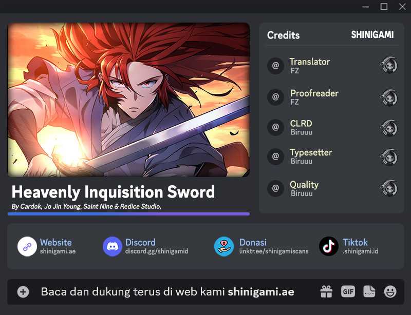 Heavenly Inquisition Sword Chapter 101