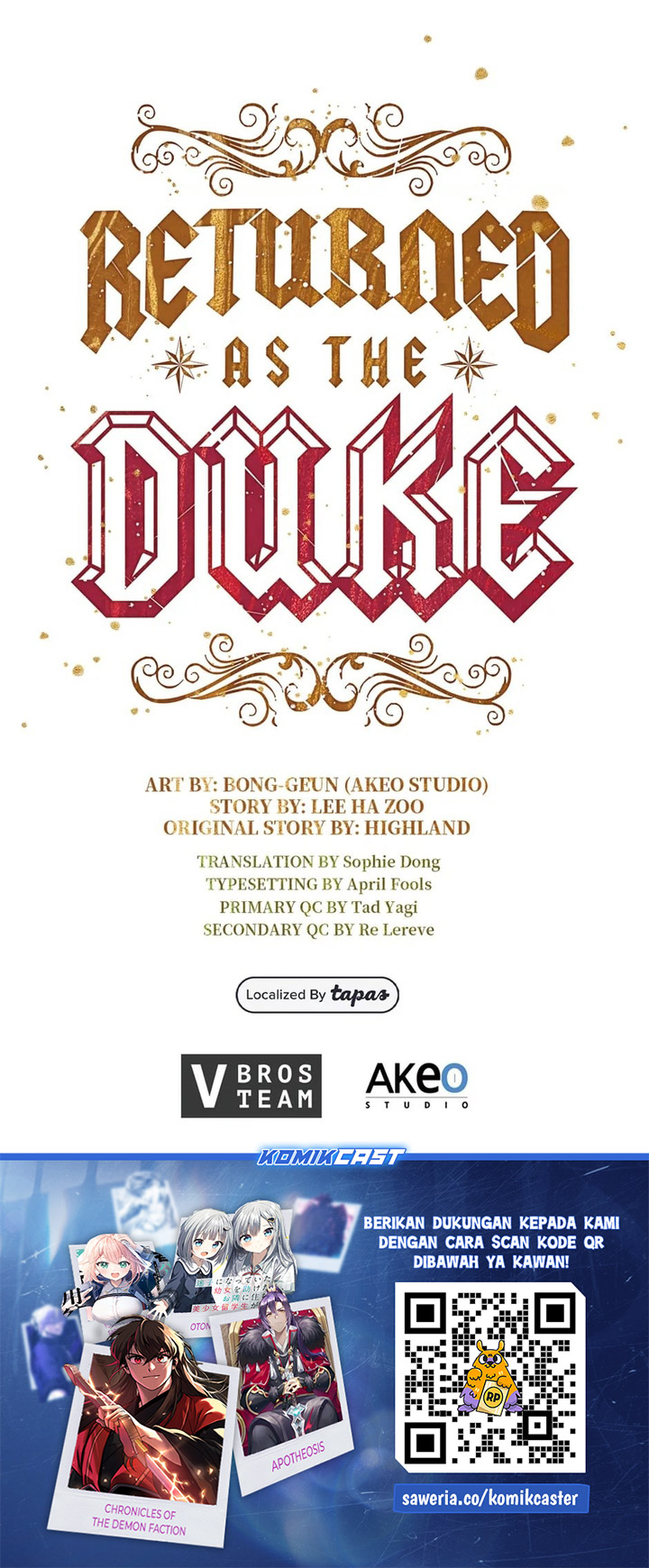 I Regressed As The Duke