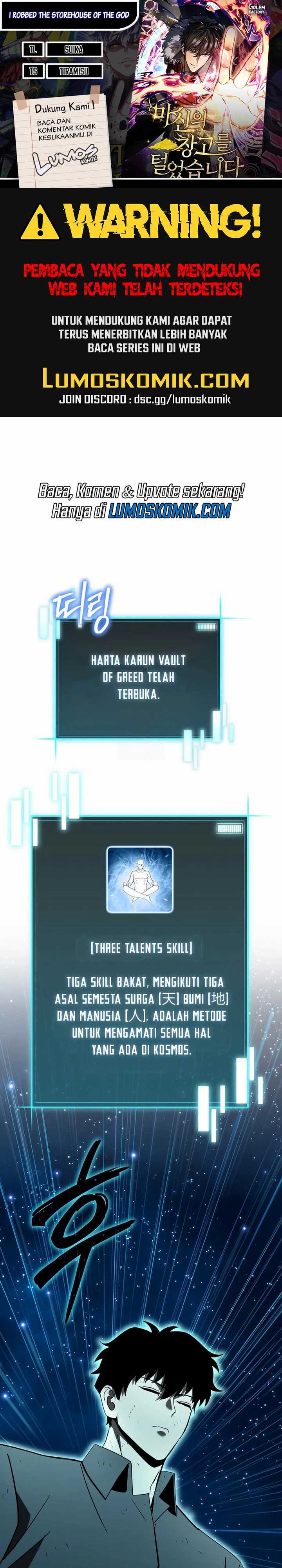 I Robbed The Storehouse Of The God