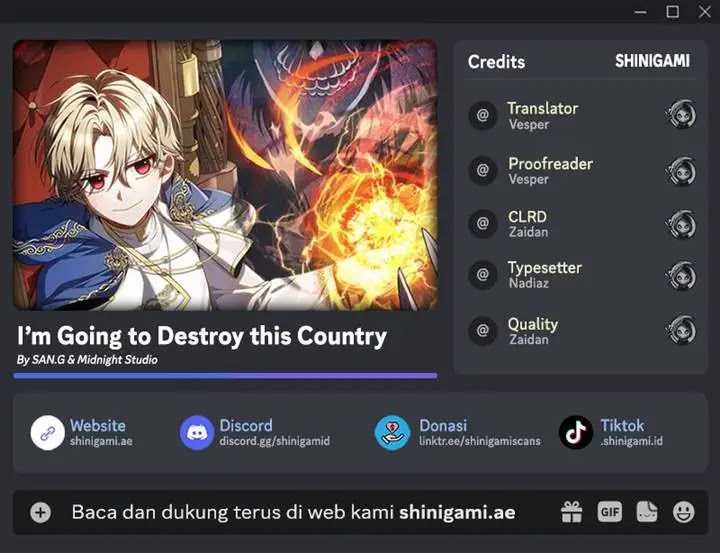 I’m Going To Destroy This Country
